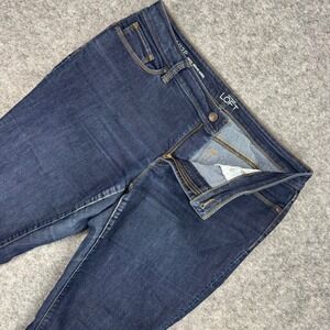 Ann Taylor LOFT Curvy Skinny Ankle Jeans Blue Dark Wash Size 12P / 31